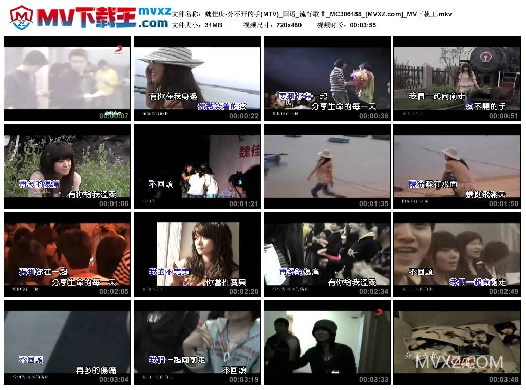 魏佳庆-分不开的手(MTV)_国语_流行歌曲_MC306188